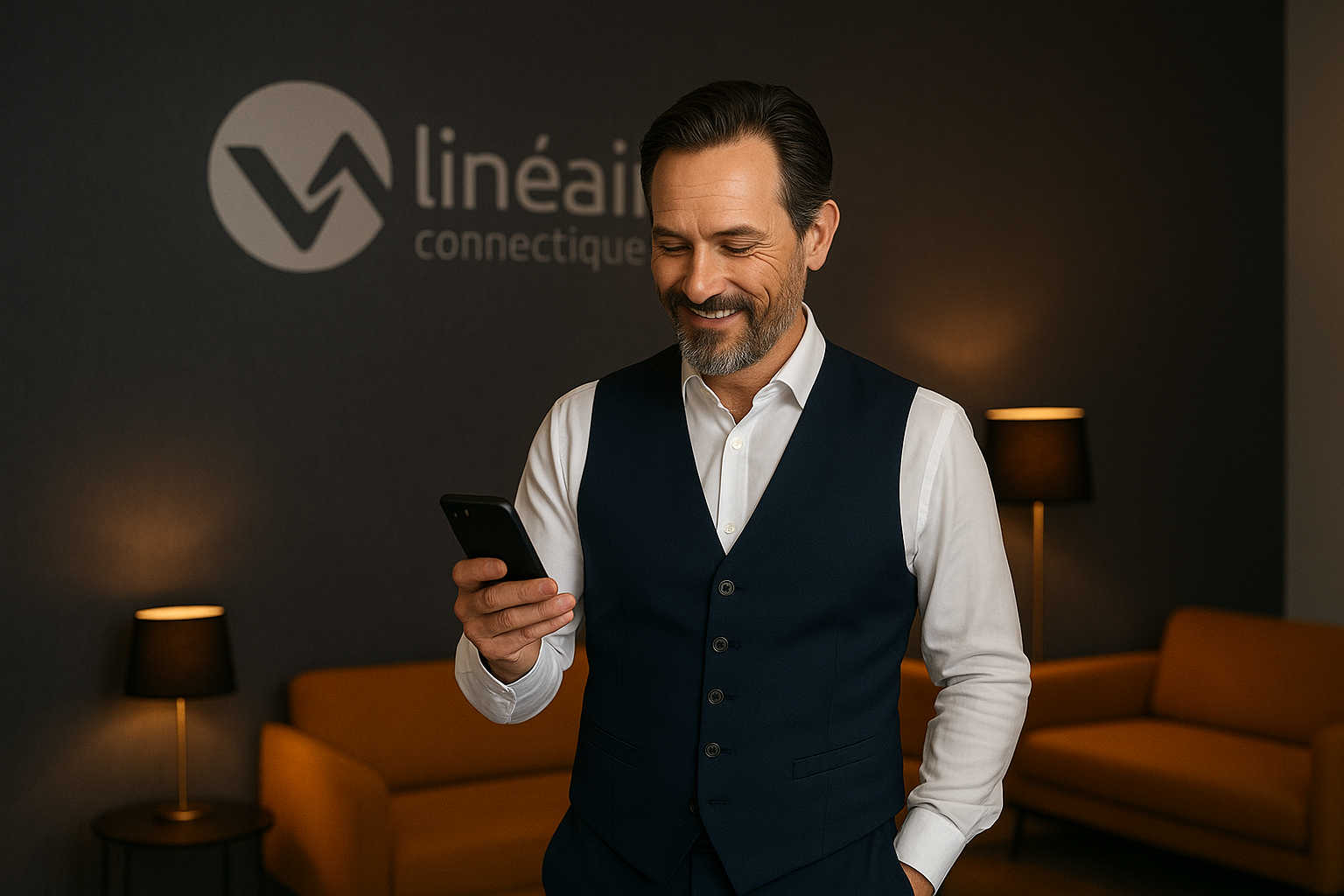 Men registering Lineaire